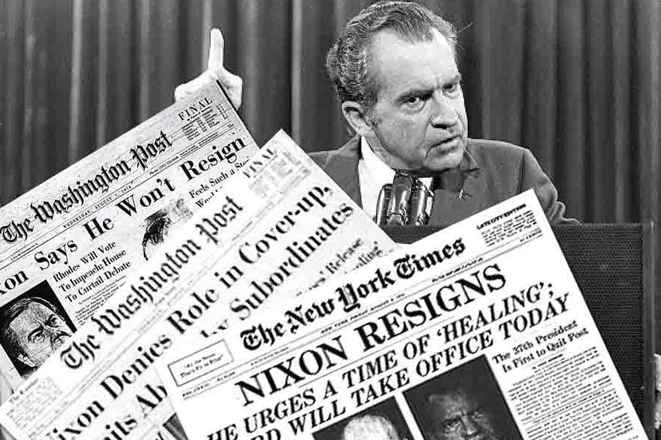 48 años del Caso Watergate, el escándalo de espionaje presidencial que provocó la renuncia de Richard Nixon